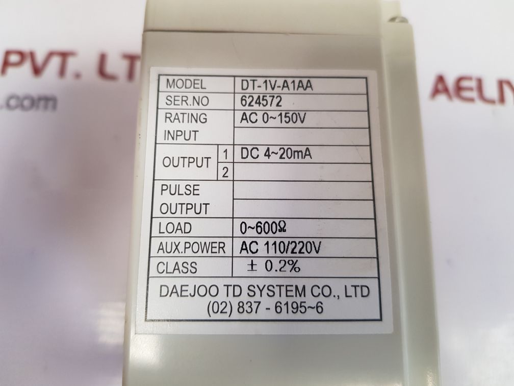 Dae joo dt-1v-a1aa ac voltage transducer