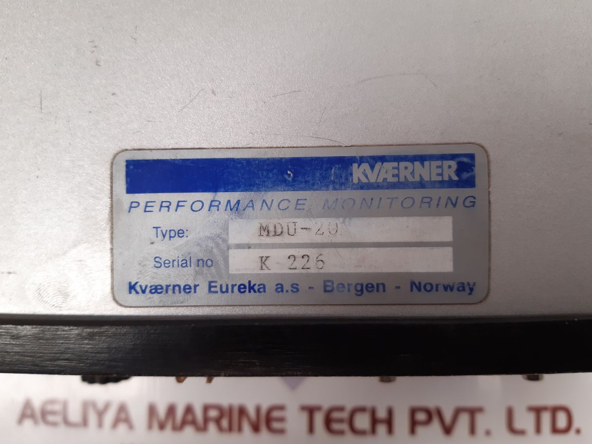 Kvaerner mdu-20 shaft power meter