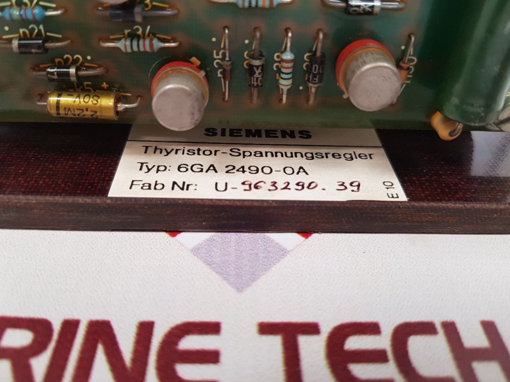 Siemens 6ga 2490-0a voltage regulator