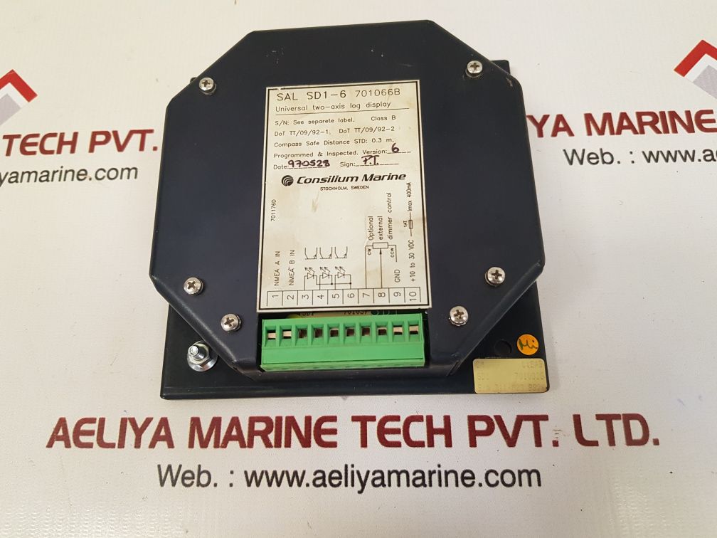 Consilium marine sal sd1-6 universal two-axis log display