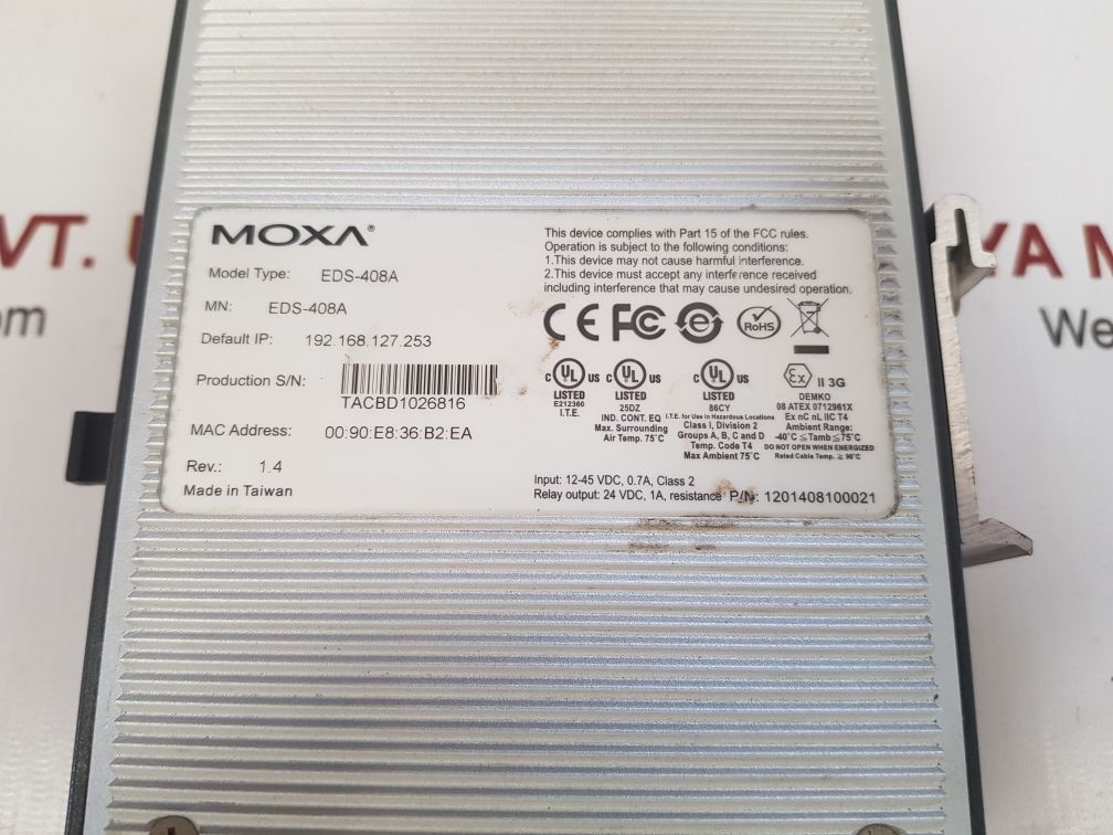 Moxa eds-408a ether device switch 1201408100021