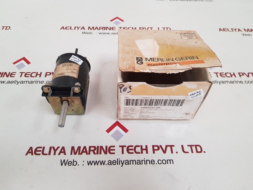Merlin gerin 887191 circuit breaker trip coil
