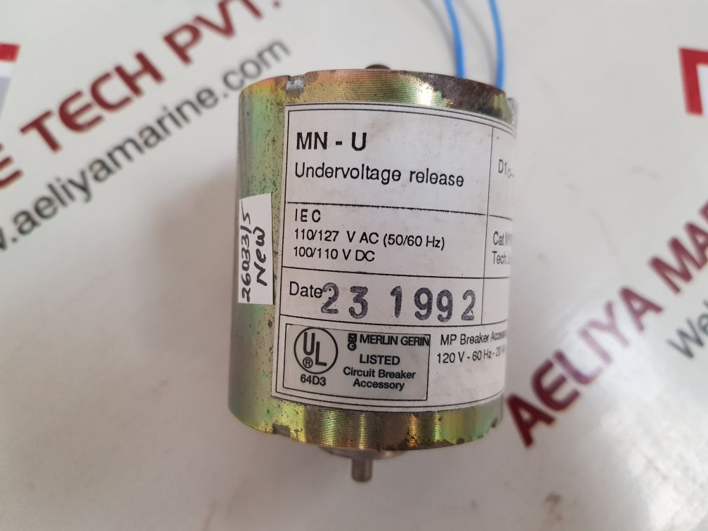 Merlin gerin mn-u 685679 undervoltage release masterpact circuit breaker