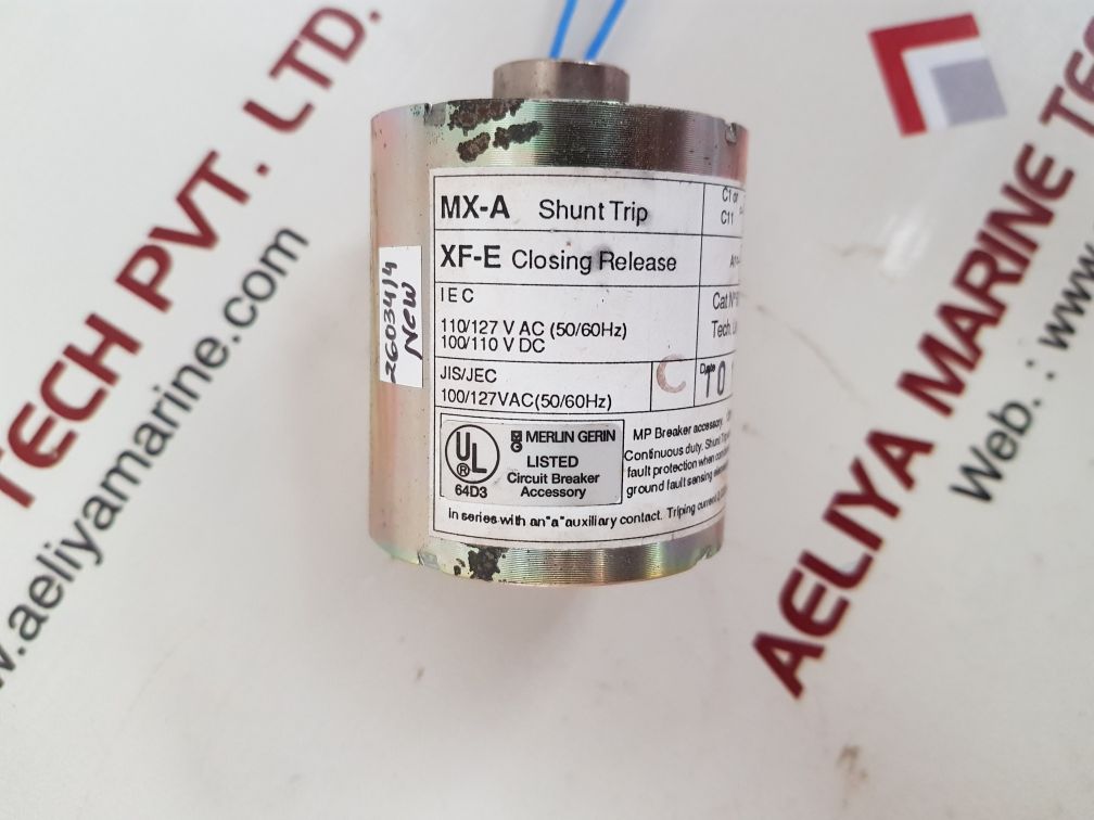 Merlin gerin 685654 mx-a circuit breaker shunt trip