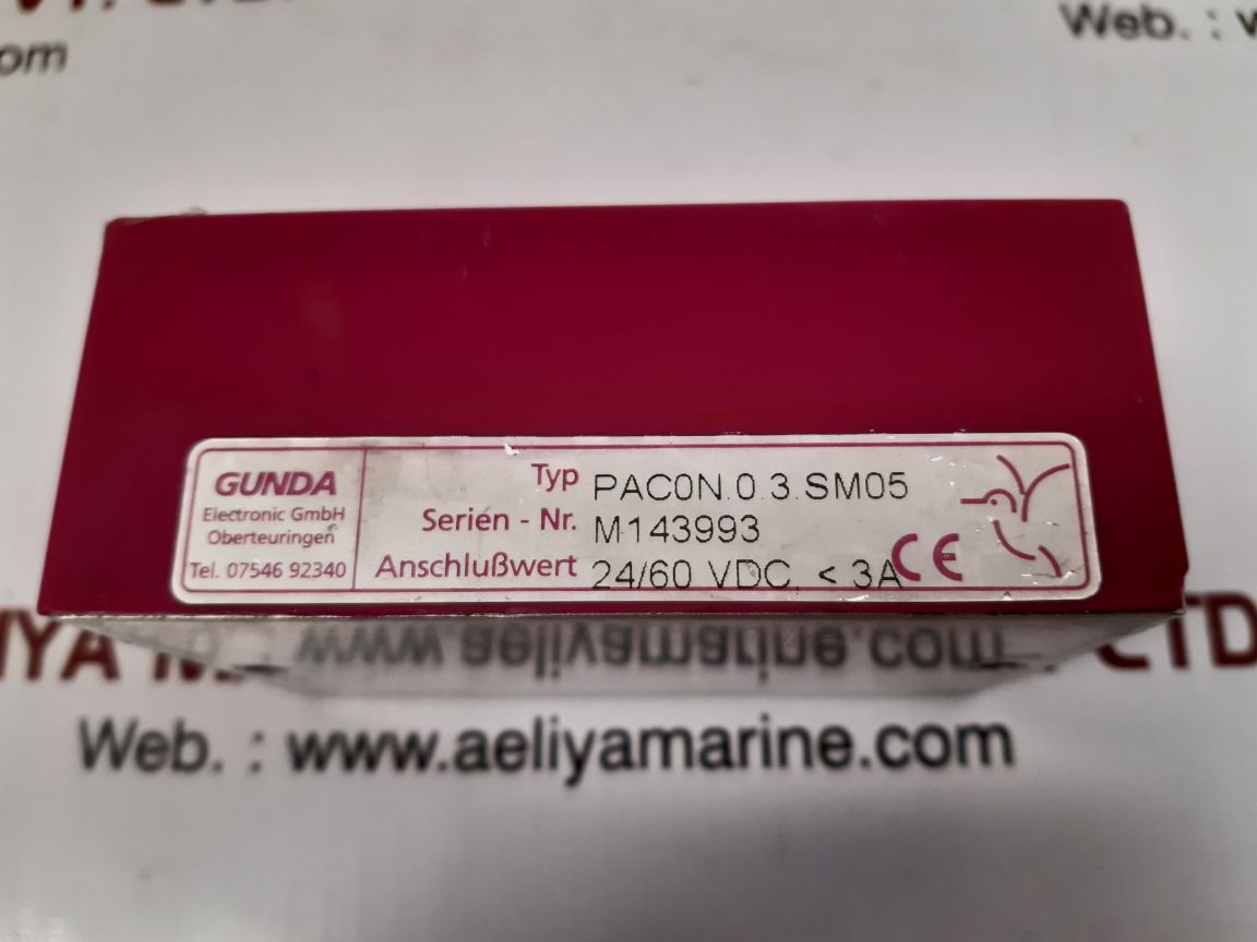 Gunda electronic pac0n.0.3.sm05 minipac used