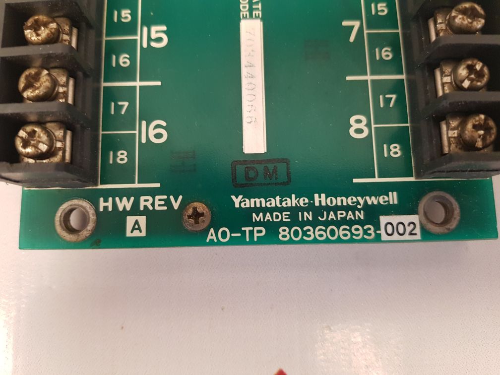 Yamatake honeywell j-rtp20 backplane board