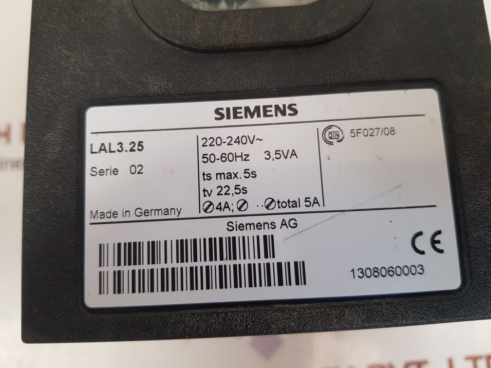 Siemens lal3.25 flame oil burner controller