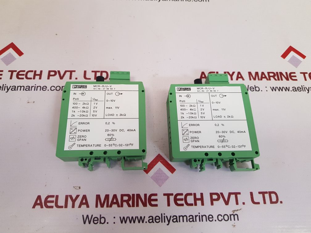 Phoenix contact mcr-r/u-v resistance transducer 2769637