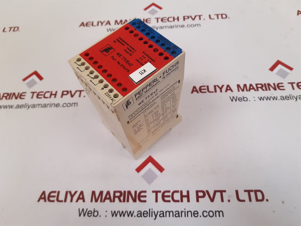 Pepperl + fuchs we 77/ex2 switch amplifier 01543s
