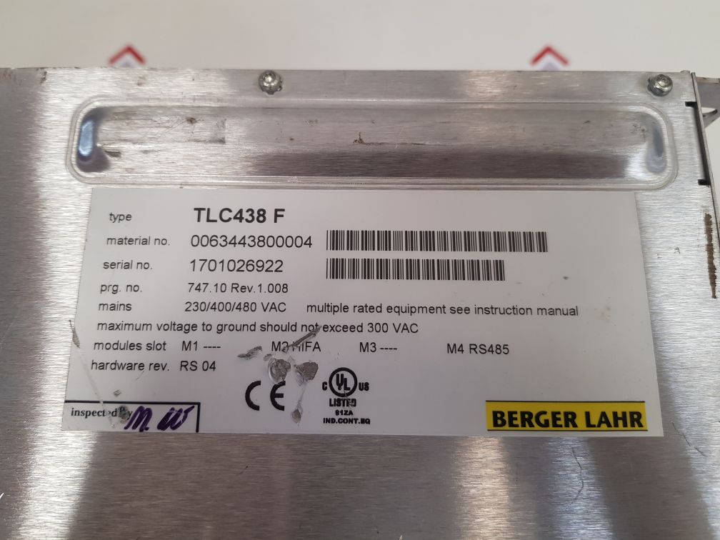 Berger lahr tlc438 f servo drive system