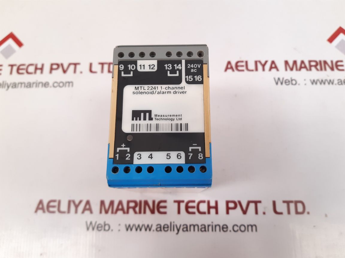 Measurement technology mtl 2241 solenoid/alarm driver