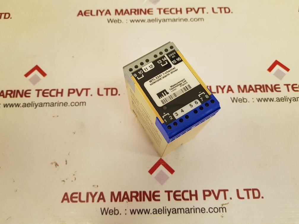 Measurement technology mtl2241 1-channel solenoid/alarm driver used