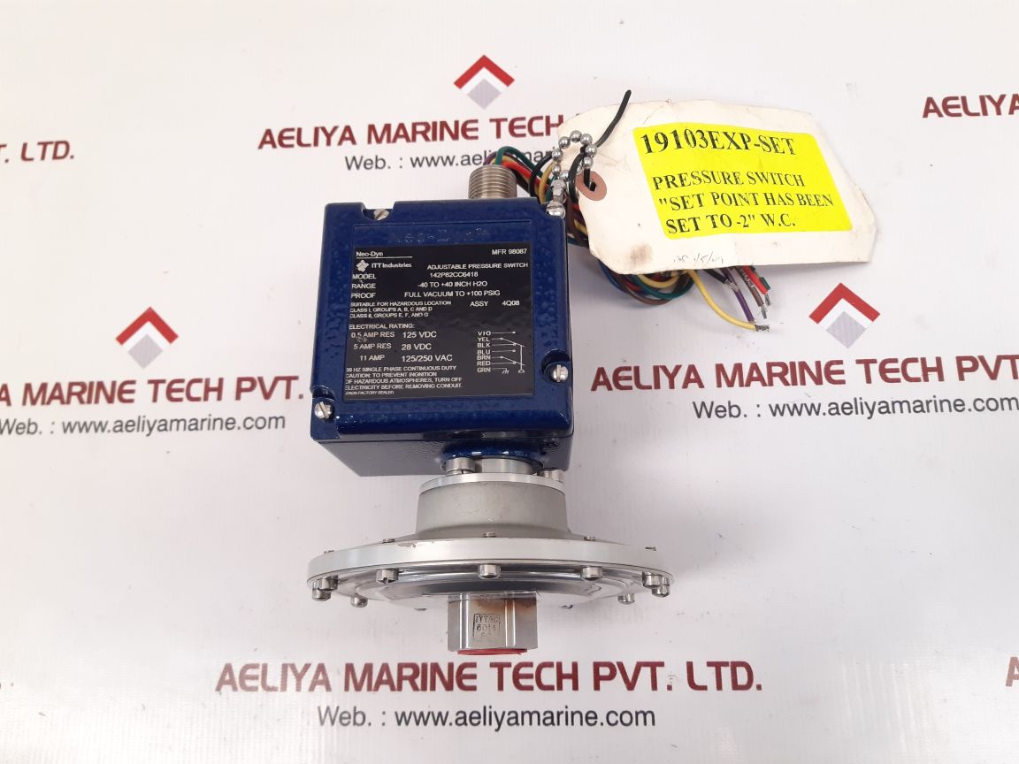 Itt neo-dyn 142p82cc6418 adjustable pressure switch