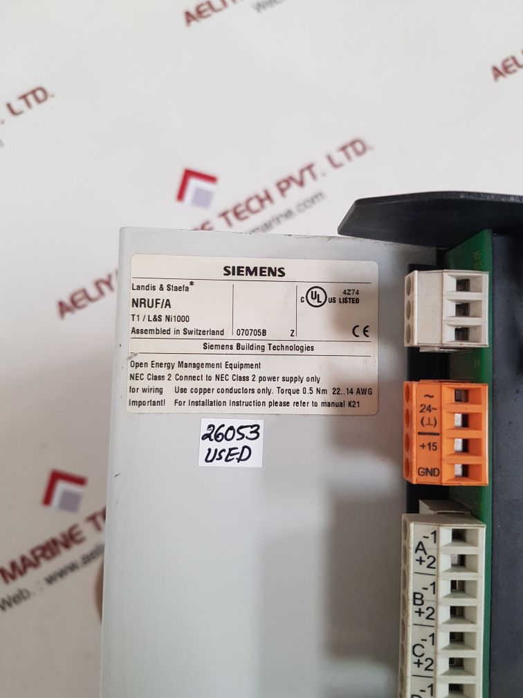 siemens landis & staefa nruf/a