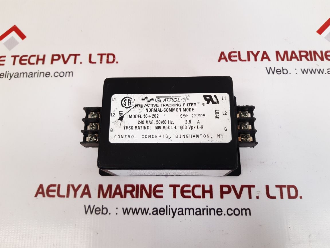 Control concepts ic+202 power line filter 240 vac