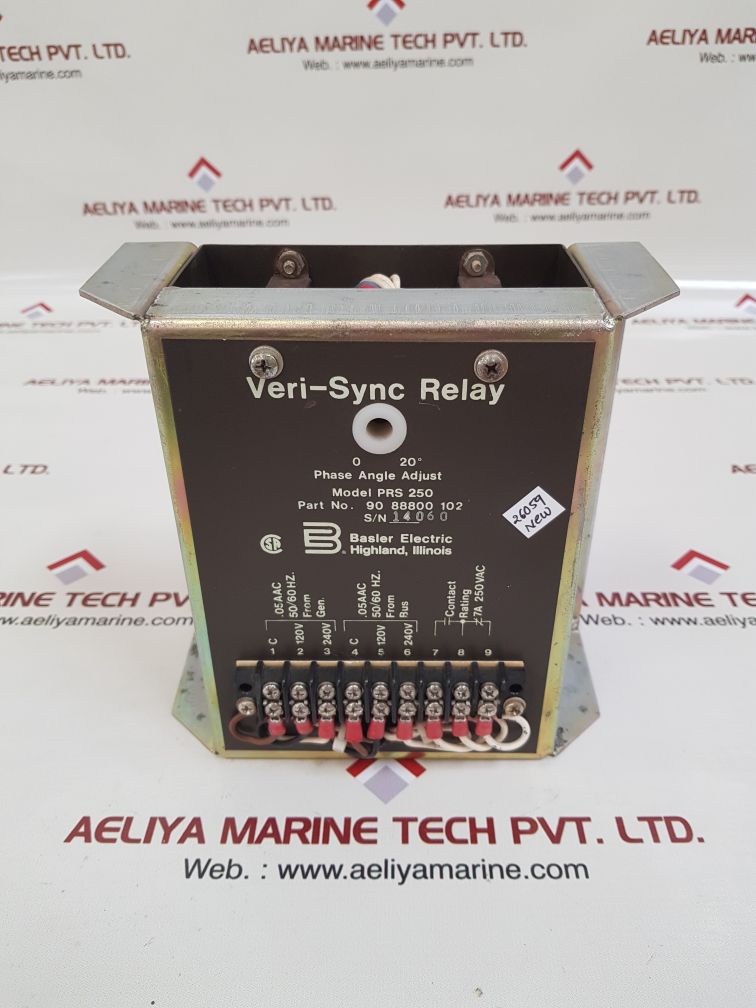 Basler electric prs 250 veri-sync relay 9088800102