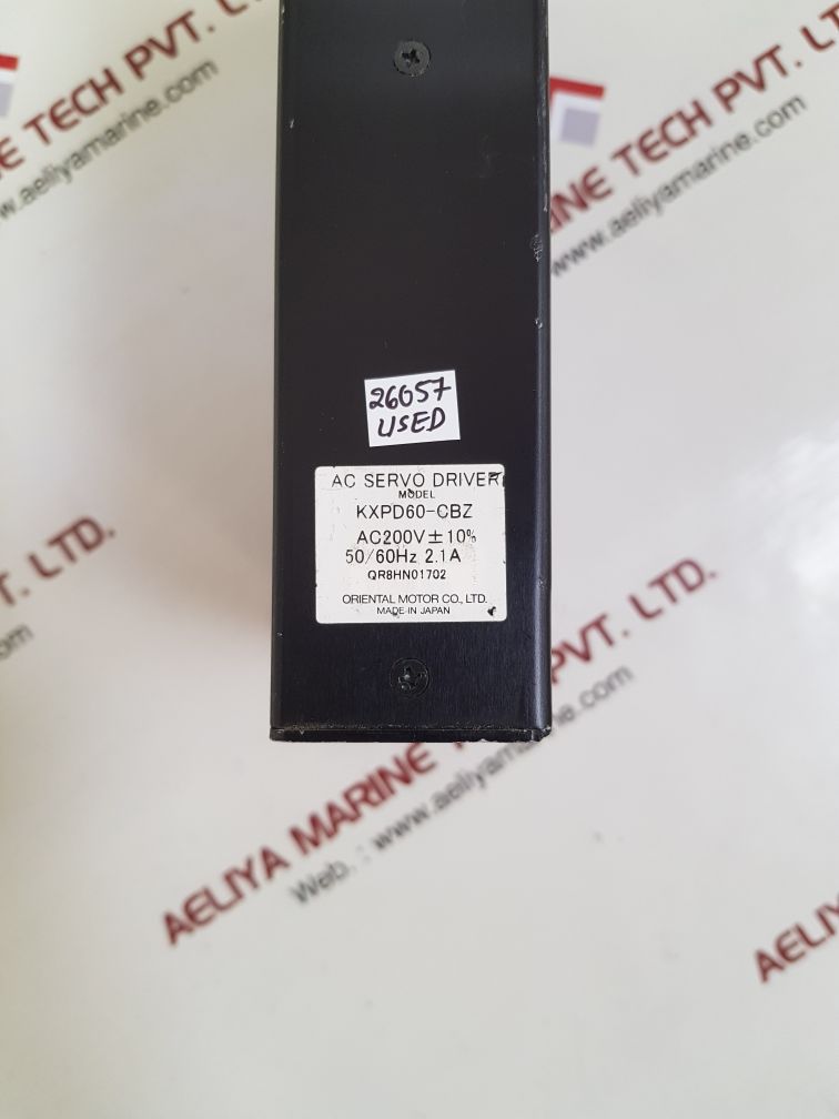 Oriental motor vexta kxpd60-cbz ac servo driver ac200v