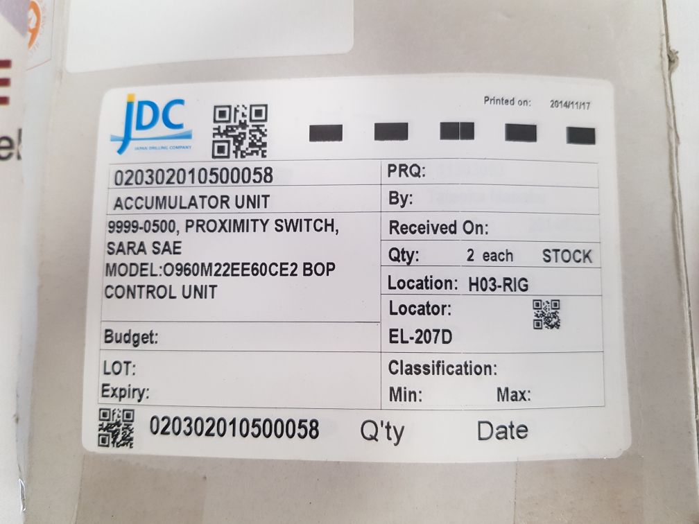 Ifm ng500a proximity switch sensor