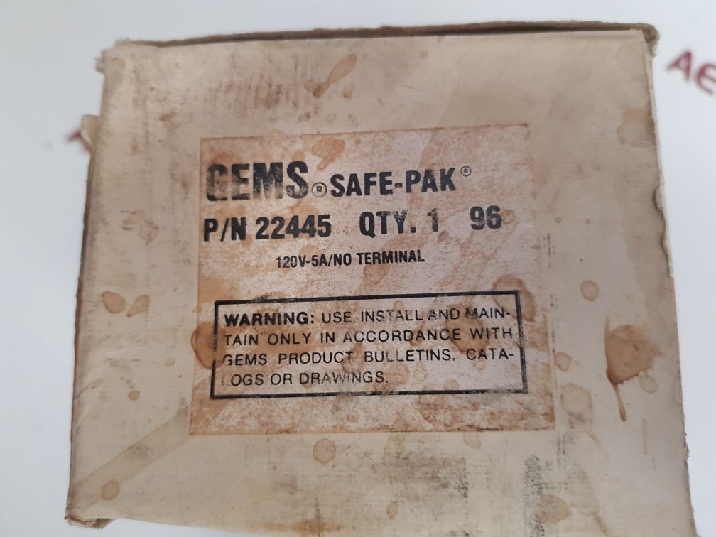 Transamerica delaval gems safe-pak sensor switch st-22445