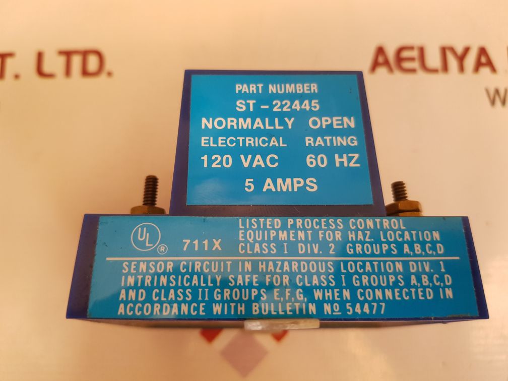 Transamerica delaval gems safe-pak sensor switch st-22445
