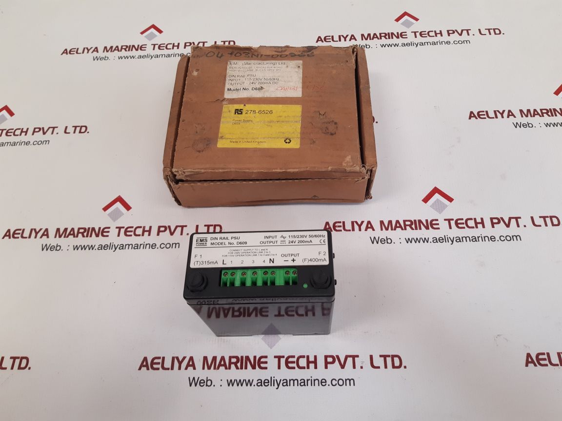 Ems power d609 din rail psu