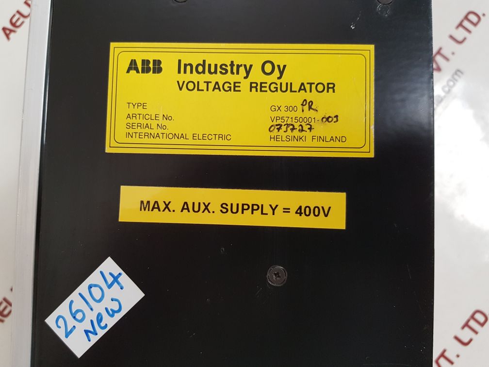 Abb gx 300pr voltage regulator new