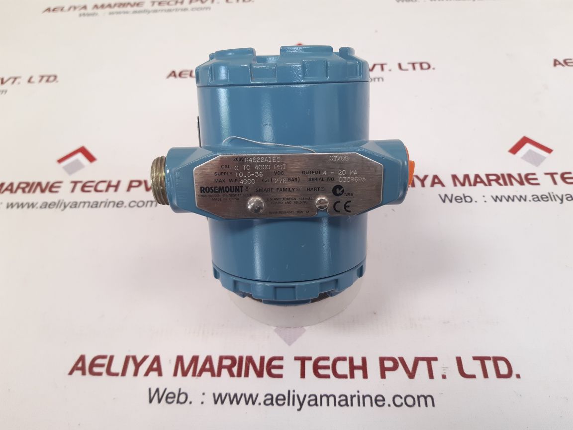 Rosemount 2088 g4s22a1e5 pressure transmitter