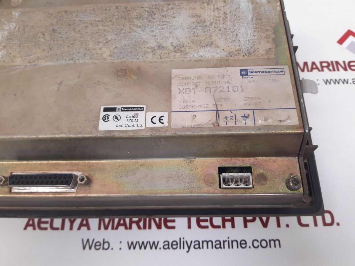 Telemecanique xbt-a72101 compact terminal v:1.4