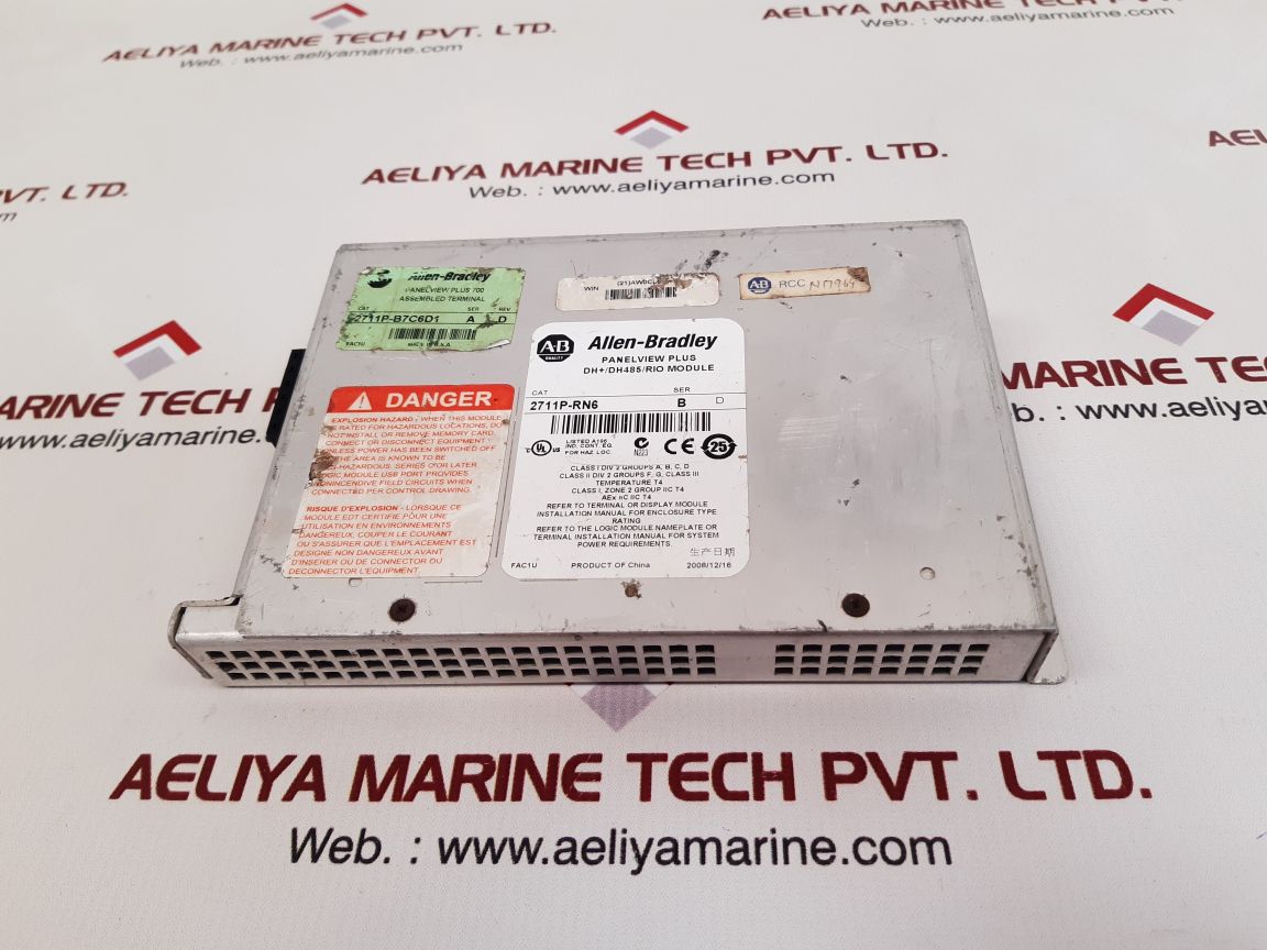 Allen-bradley 2711p-rn6 ser.b dh+/dh485/rio communication module