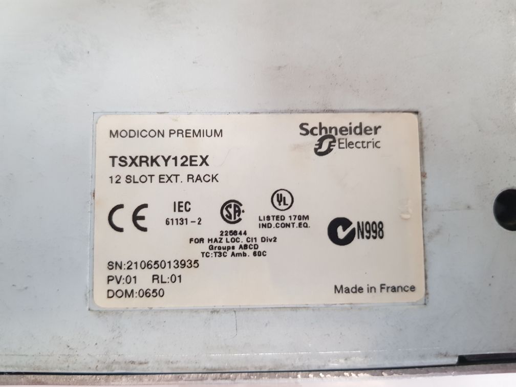 Schneider electric tsxrky12ex 12-slot extension rack