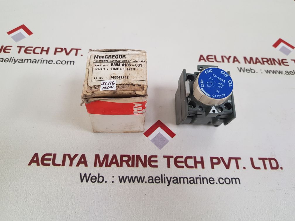 Abb tp 40da time delay relay