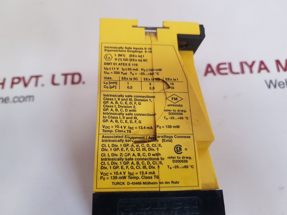 Turck elektronik ms1-33ex0-r multi safe switching amplifier