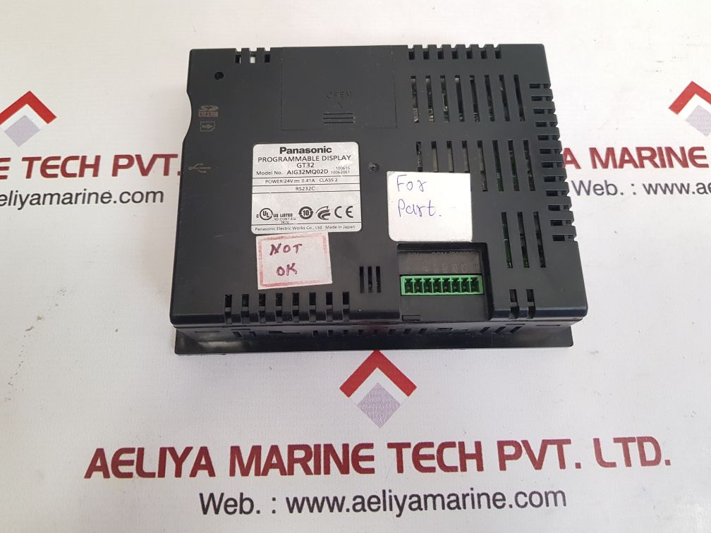 Panasonic aig32mq02d programmable display gt32