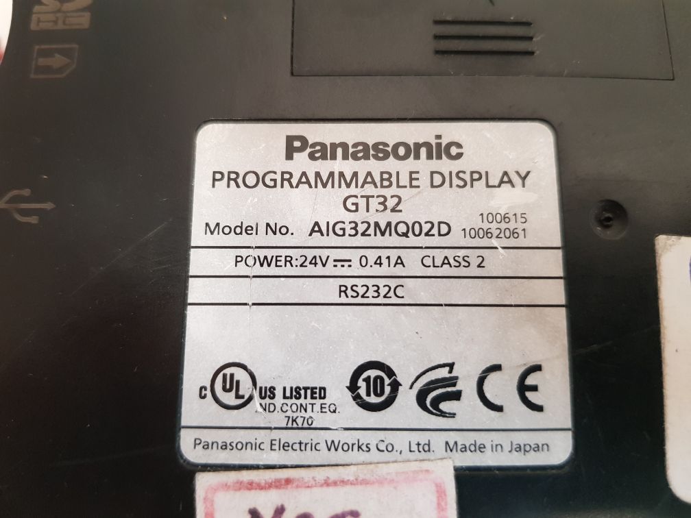 Panasonic aig32mq02d programmable display gt32