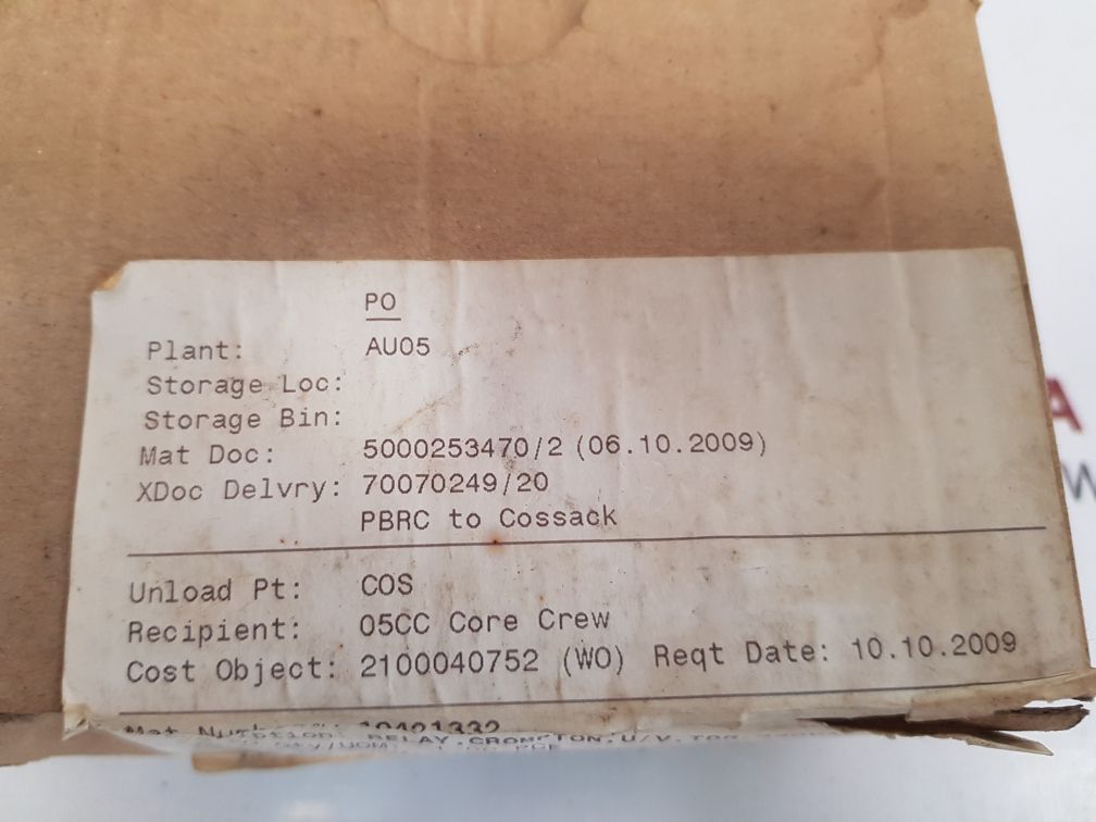 Crompton instruments 252-pvkw phase sequence transducer