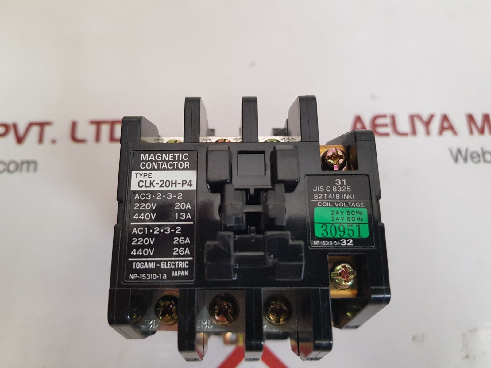 Togami-electric clk-20h-p4 magnetic contactor