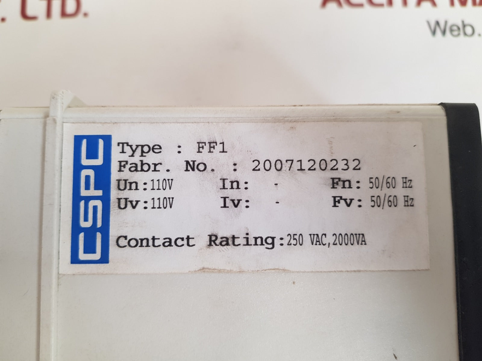 C&s/high-tech range ff1 pt fuse failure relay