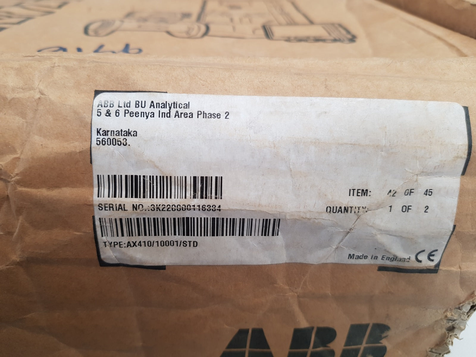 Abb ax400 transmitter conductivity analyzer ax410/10001/std