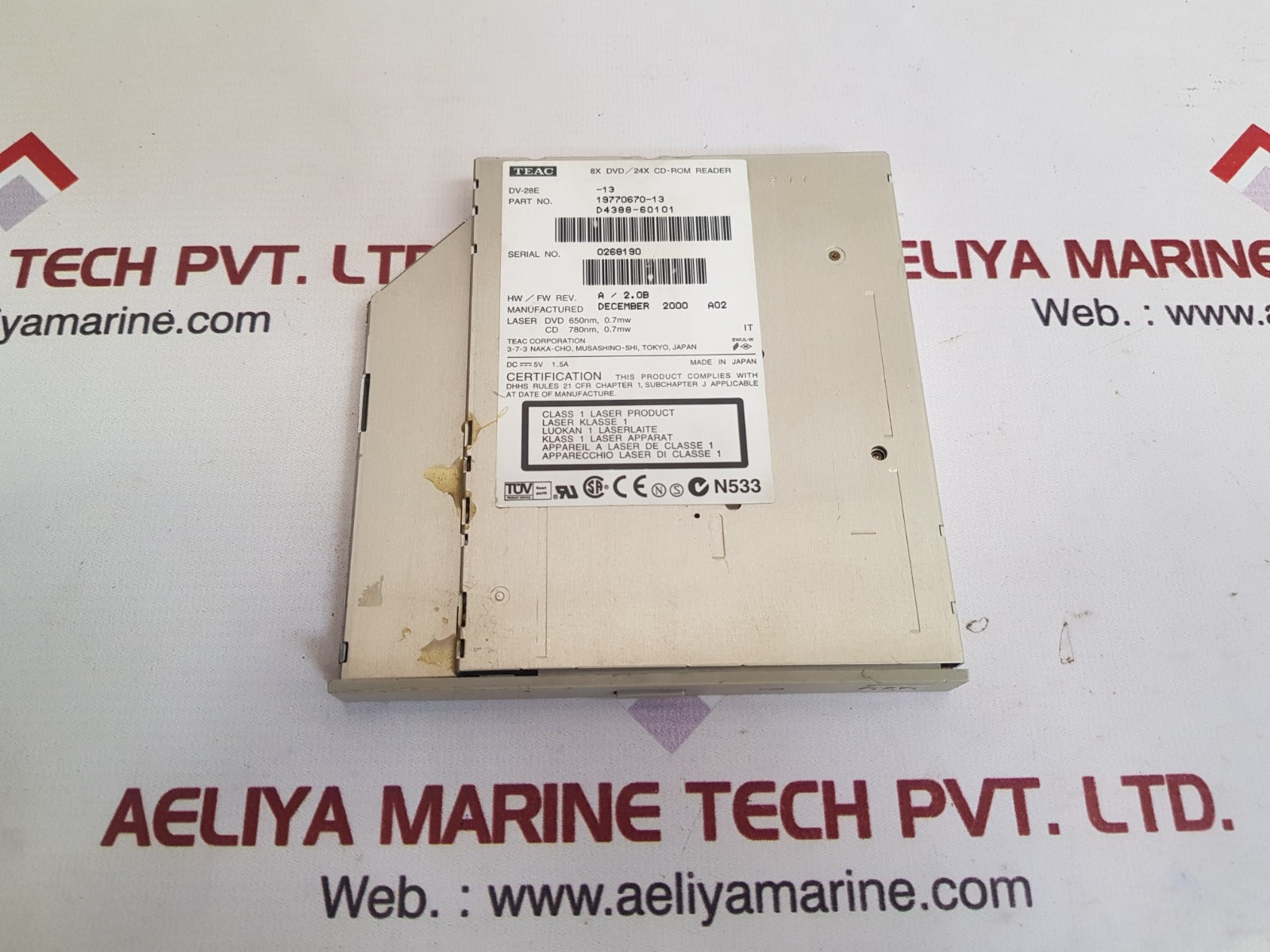 Teac dv-28e-13 dvd rom 19770670-13 disk drive module
