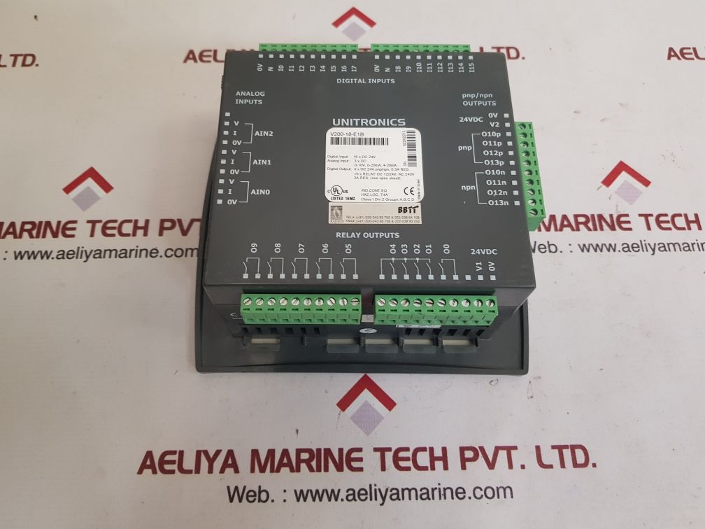 Unitronics v230-13-b20b operator panel & programmable logic controller
