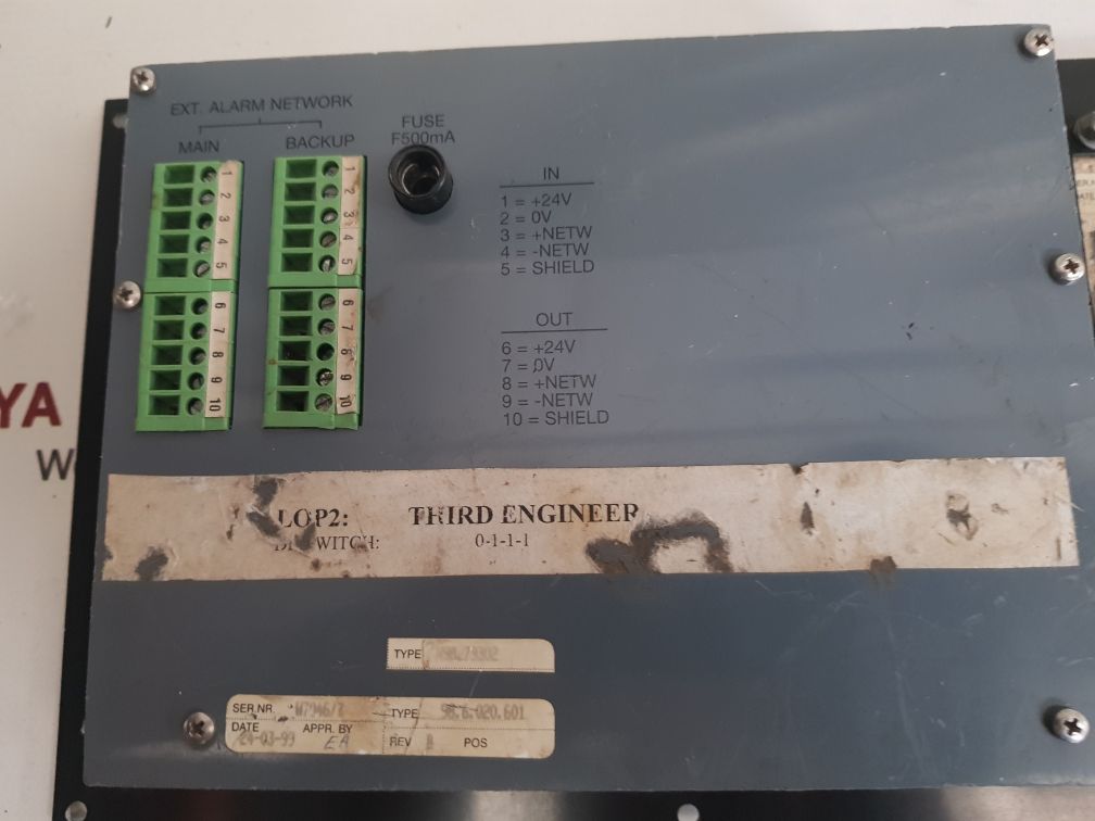 Siemens local operator panel 98.6.020.601