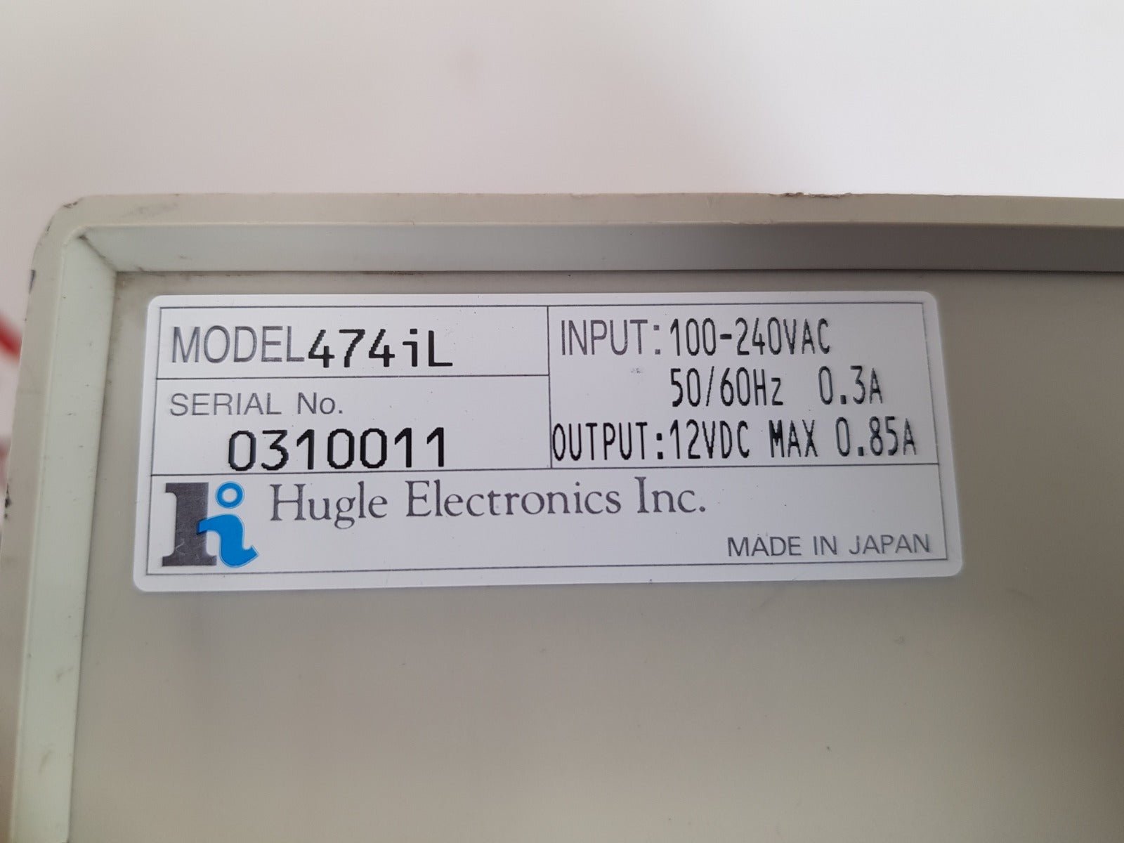 Hugle electronics 474il ionization controller unit
