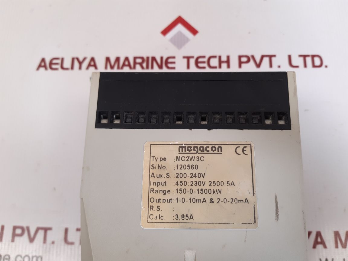 Megacon mc2w3c power transducer 2500/5a