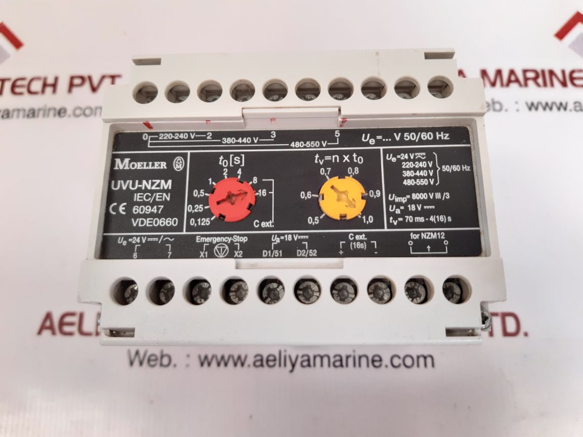 Moeller uvu-nzm release delay unit