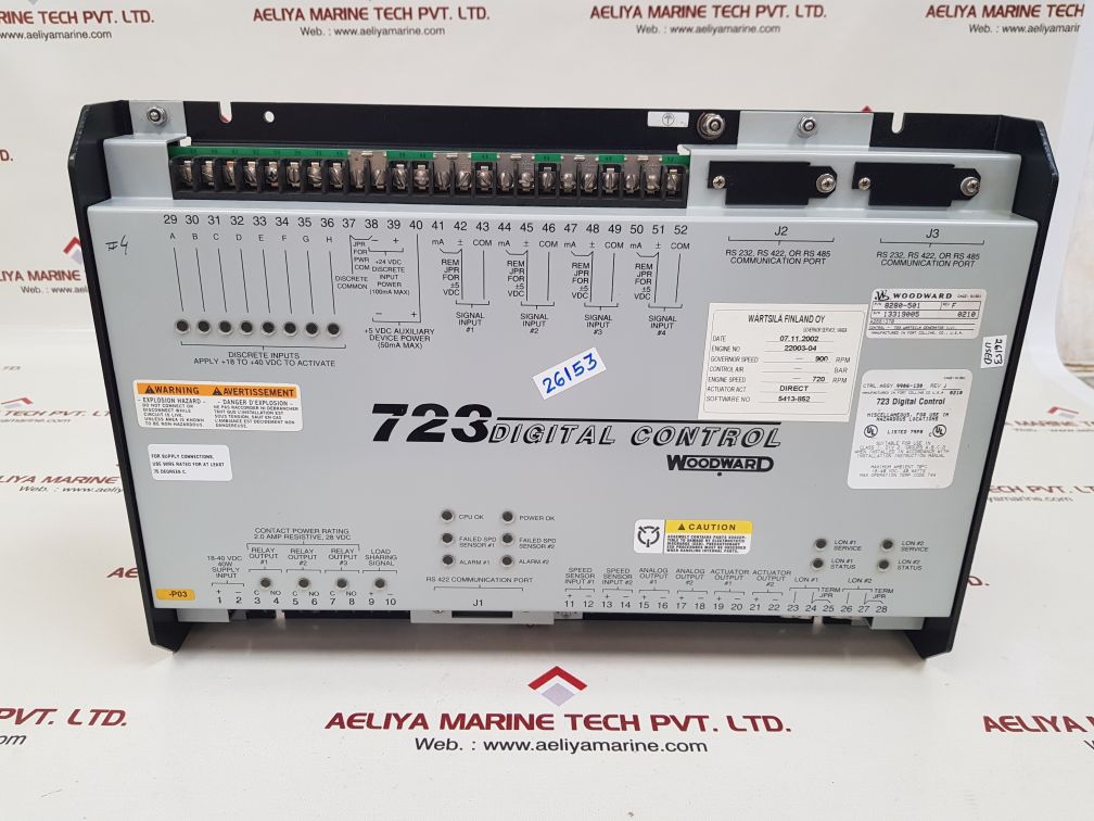 Woodward 8280-501 rev.f 723 digital control 9906-130 rev.j