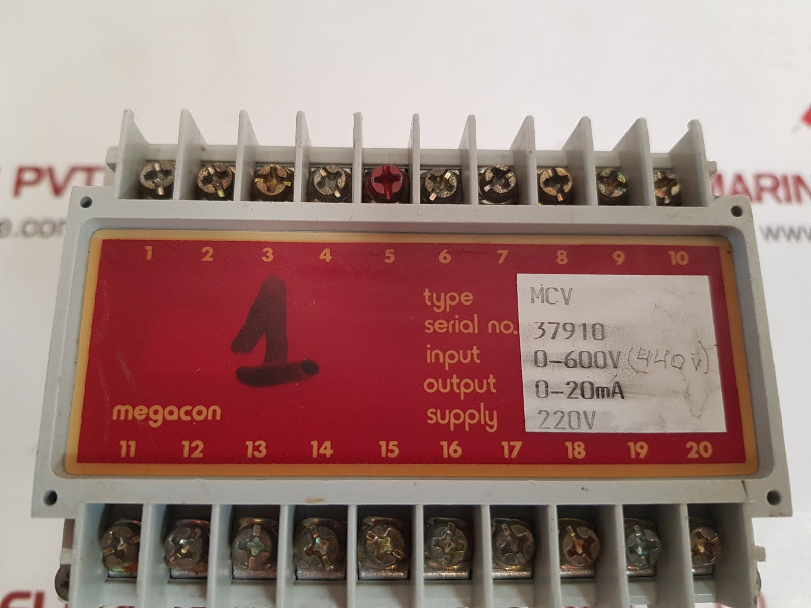 Megacon mcv measuring converter used