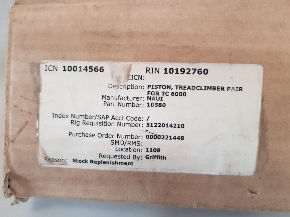 Naui 10580 Treadclimber Pair Piston For Tc 6000