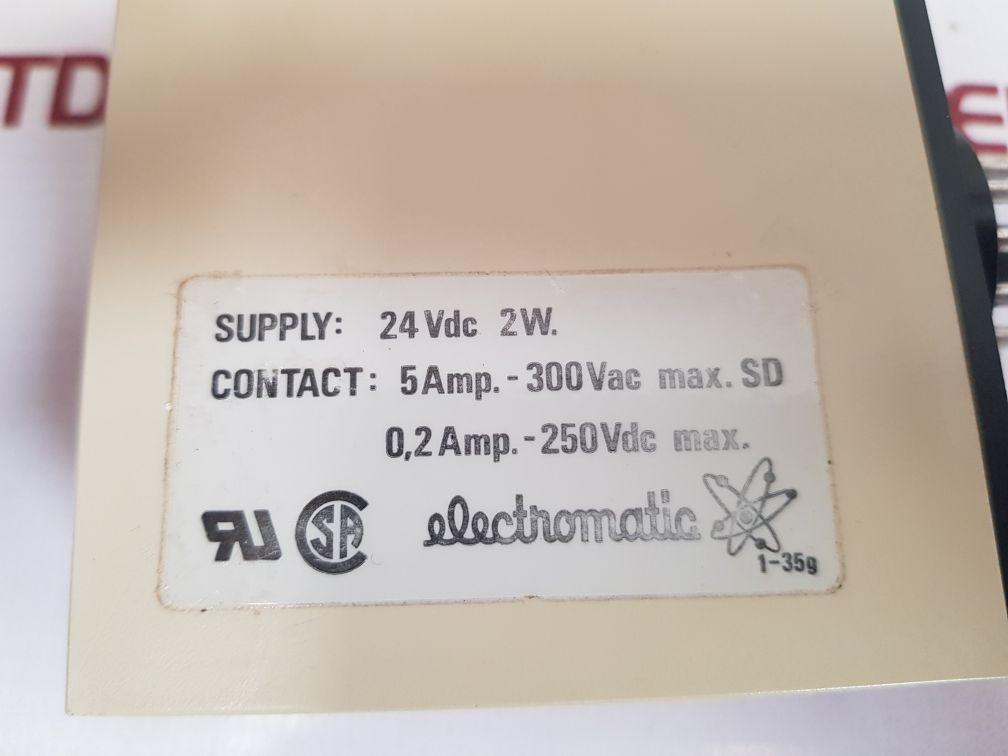 Electromatic sb 135 724 s-system delay on release