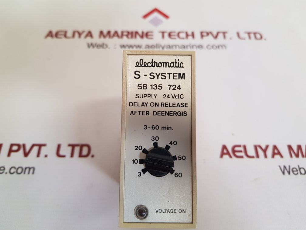 Electromatic sb 135 724 s-system delay on release