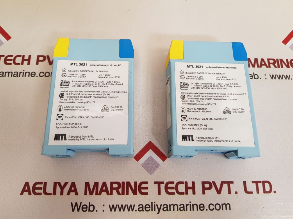 Mtl instruments mtl 3021 solenoid alarm driver mtl 3000 series new